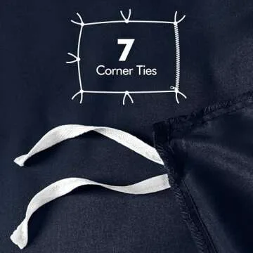 Utopia Bedding Duvet Cover Full Size in Navy Blue Soft Microfiber