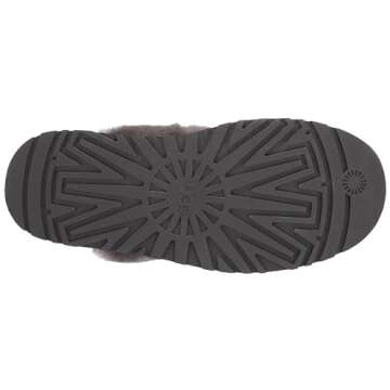 UGG Women's Disquette Slipper - Luxurious Comfort in Charcoal
