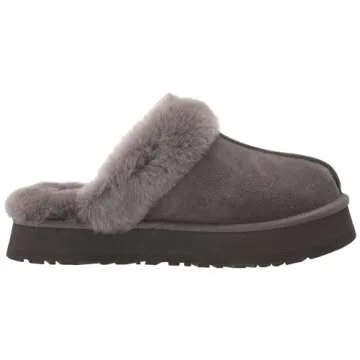 UGG Women's Disquette Slipper - Luxurious Comfort in Charcoal