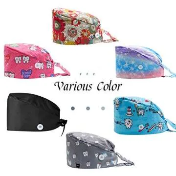 Cute Teeth Working Cap with Button for Everyone