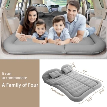 MOMERYAYA Car Air Bed Mattress for Travel & Camping