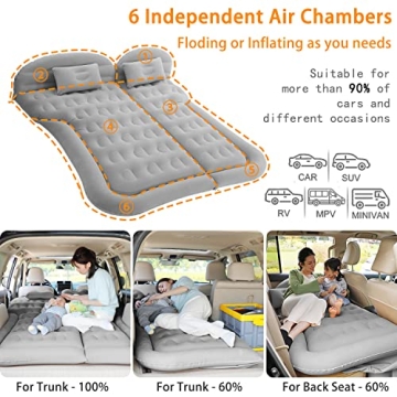 MOMERYAYA Car Air Bed Mattress for Travel & Camping