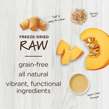 Instinct Raw Boost Mixers, Freeze Dried Cat Food Toppers with Functional Ingredients, Grain Free, Real Chicken - Digestive Health, 5.5 oz Bag