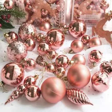 Emopeak Shatterproof Christmas Balls - Vibrant Tree Decor