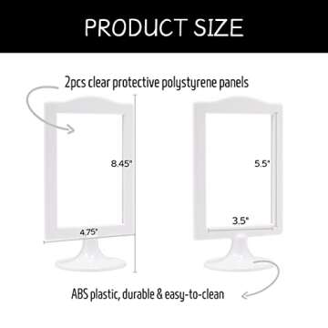 Litpoetic Double Sided 4x6 Picture Frame - 10 Pack