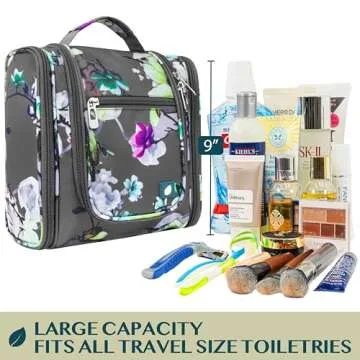 PAVILIA Toiletry Bag - Ultimate Travel Makeup Organizer