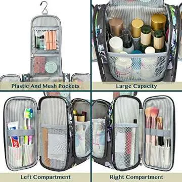 PAVILIA Toiletry Bag - Ultimate Travel Makeup Organizer