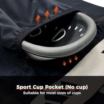 COOLOMG Boys Youth Padded Baseball Sliding Shorts w/Cup Pocket Compression Slider Shorts for Softball Football Lacross Hockey White M