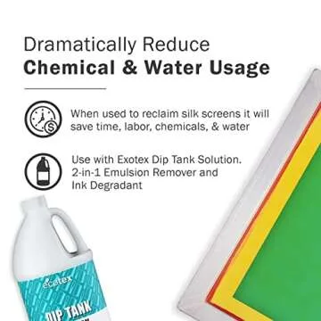 Ecotex® 30 Gallon Screen Printing Dip Tank Fits 6 Screens up to 23" x 31" Little Dipper Tank by Screen Print Direct