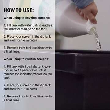 Ecotex® 30 Gallon Screen Printing Dip Tank Fits 6 Screens up to 23" x 31" Little Dipper Tank by Screen Print Direct