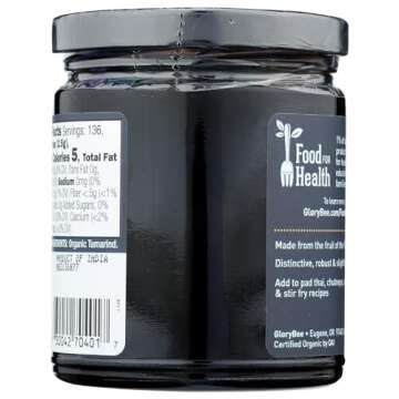 GloryBee Tamarind Puree - Organic & Kosher 12 Ounce Jar