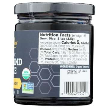 Organic GloryBee Tamarind Puree 12 Ounce for Authentic Flavor