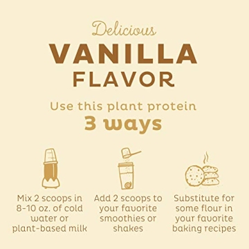 KOS Plant Based Protein Powder, Vanilla Organic Superfood