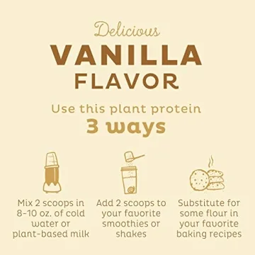 KOS Plant Based Protein Powder, Vanilla Organic Superfood