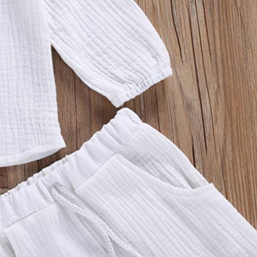 Toddler Baby Boy Girl Cotton Linen Pants Set for All Occasions