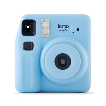 Stylish Fujifilm Instax Mini SE Instant Film Camera Blue - Renewed