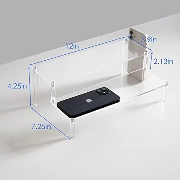 BYCY Clear 2 Tier Acrylic Display Stand for Collectibles