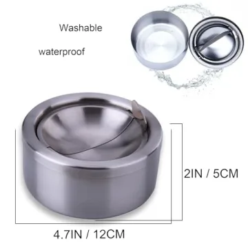 Hanlongyu Outdoor Windproof Ashtray for Smokers