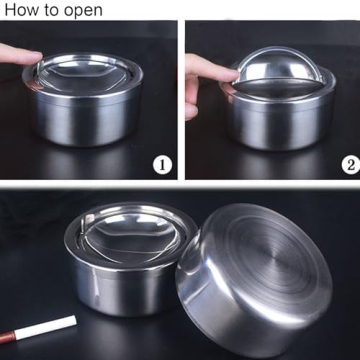 Hanlongyu Outdoor Windproof Ashtray for Smokers