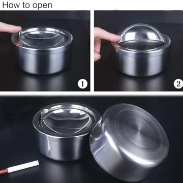 Hanlongyu Outdoor Windproof Ashtray for Smokers