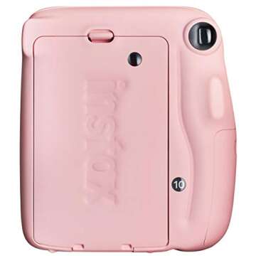 Fujifilm Instax Mini 11 Instant Film Camera, with Fujifilm instax Mini Instant Daylight Film Twin Pack, 20 Exposures (Blush Pink)