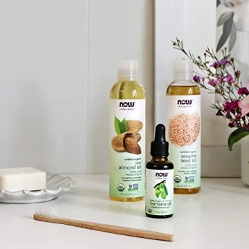 NOW Foods Organic Almond Oil for Healthy Skin and Hair