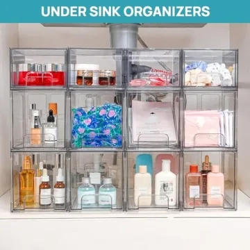 Vtopmart Stackable Storage Drawers for Organized Spaces