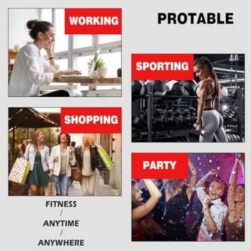 Drezela Abs Stimulator Muscle Toner, Ab Machine Trainer USB Rechargeable Gear for Abdomen/Arm/Leg, Fitness Strength Training Workout Equipment Men and Women DR6-E8