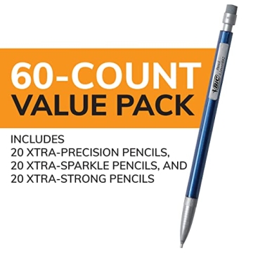 BIC Mechanical Pencils Variety Pack 60 Count Assorted Sizes