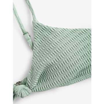 Stylish ZAFUL High Cut Cheeky Knot Bikini Swimwear