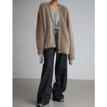Yimoon Women’s Fuzzy Cardigan Sweater for Stylish Comfort