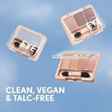 COVERGIRL Eye Enhancer, Rose Beam, Eyeshadow Mono, Easy to Wear, Clean & Vegan, Talc-Free, Matte & Shimmer Finishes, Smudge-Proof, 0.09oz