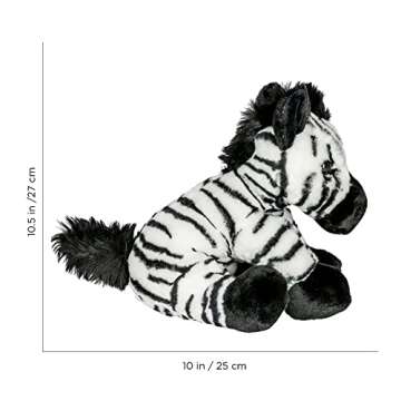 12 Inch Zebra Stuffed Animal with Wildlife Tree edZOOcation™ Readers Zebras Level 2 Book