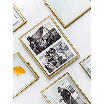 Elegant Glass Photo Frame Set - 3 Geometric Designs