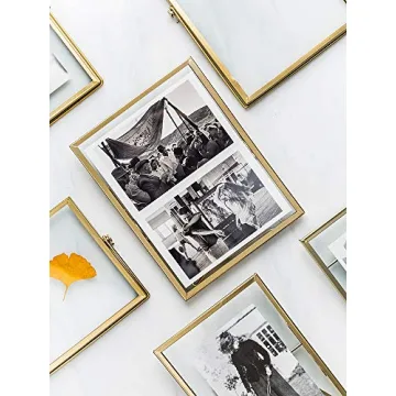 Elegant Glass Photo Frame Set - 3 Geometric Designs