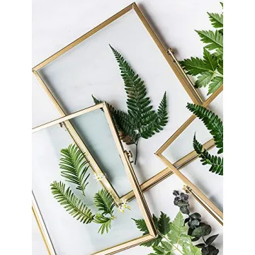 Elegant Glass Photo Frame Set - 3 Geometric Designs