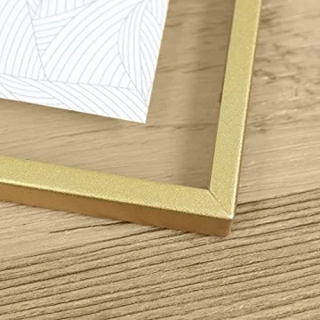 Elegant Glass Photo Frame Set - 3 Geometric Designs