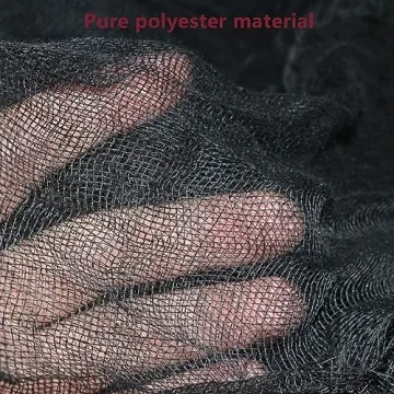 Premium Black Cheesecloth for Halloween Decor and Crafts