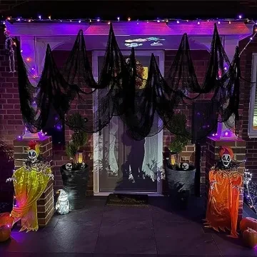 Premium Black Cheesecloth for Halloween Decor and Crafts