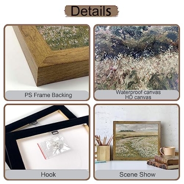 Vibrant Vintage Wildflower Field Art Print for Home Decor