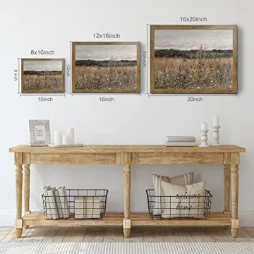 Vibrant Vintage Wildflower Field Art Print for Home Decor