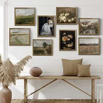 Vibrant Vintage Wildflower Field Art Print for Home Decor