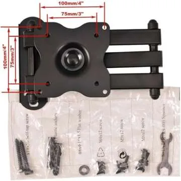 VideoSecu ML12B Articulating Arm for 19-32 Inch Monitors