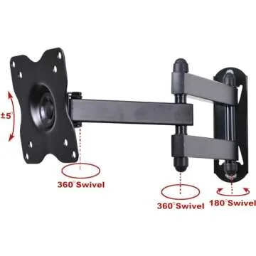 VideoSecu ML12B Articulating Arm for 19-32 Inch Monitors