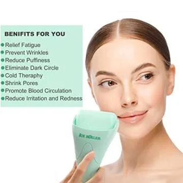 Ice Roller for Face and Body Massage, Facial Roller Skin Care Tool for Reduce Wrinkles and Puffiness...