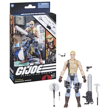 G.I. Joe Classified Series Dreadnok Buzzer, Collectible Action Figure, 106, 6 inch Action Figures for Boys & Girls, with 6 Accessory Pieces