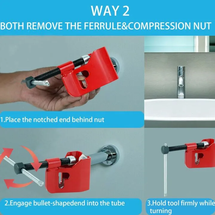 Compression Sleeve Puller for 1/2" Copper Pipes