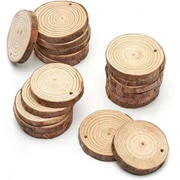 ARTEZA Natural Wood Slices for Crafts and DIY Projects