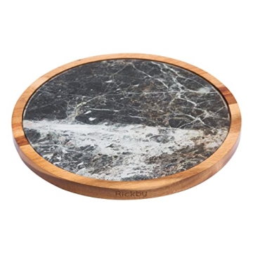 Elegant Acacia Wood Lazy Susan Turntable - Perfect Gift Idea