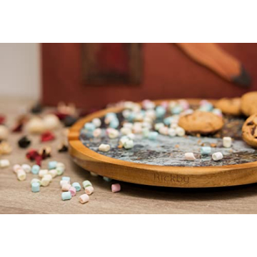 Elegant Acacia Wood Lazy Susan Turntable - Perfect Gift Idea